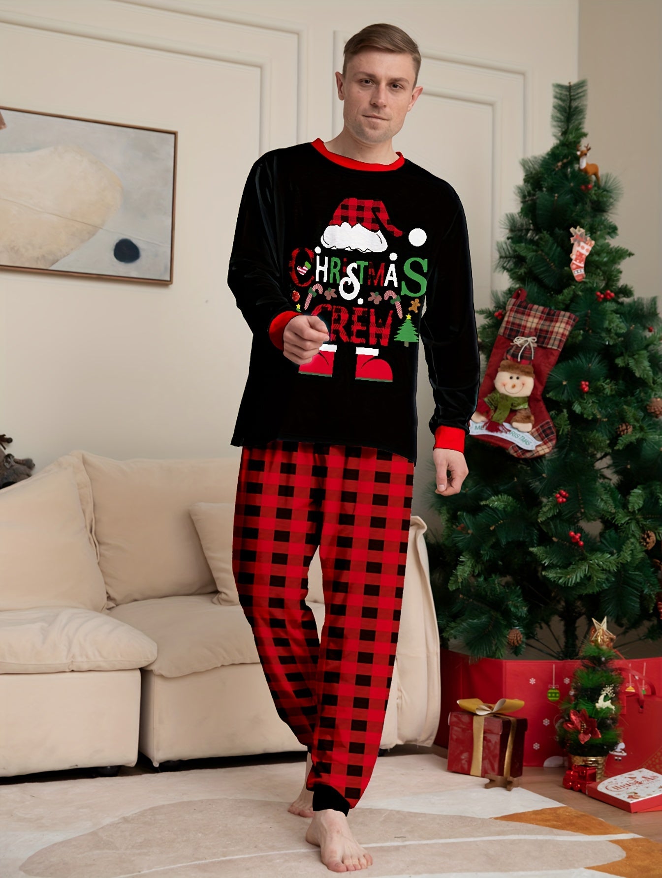 Men's Trendy Casual Christmas Pajamas Sets