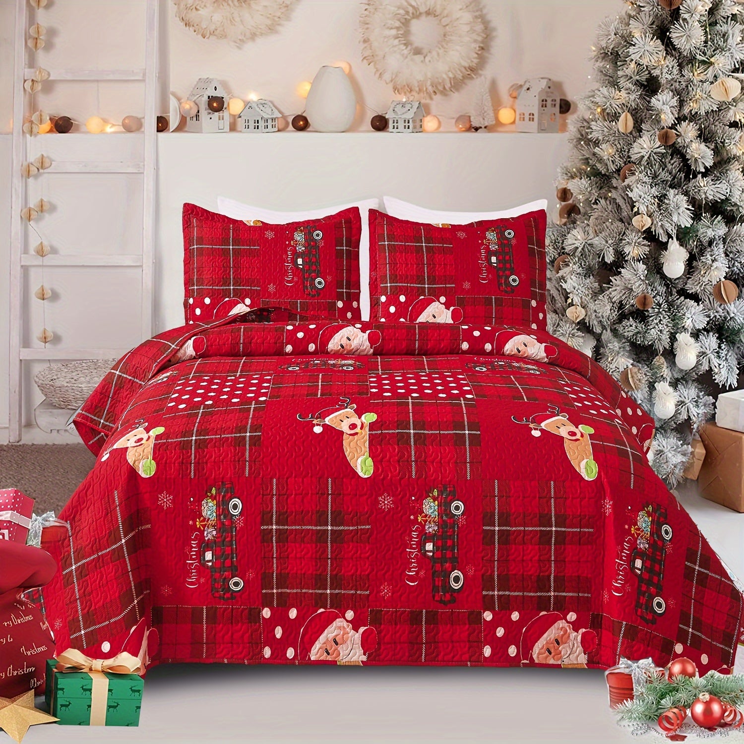 3pcs Christmas  Bedding Set