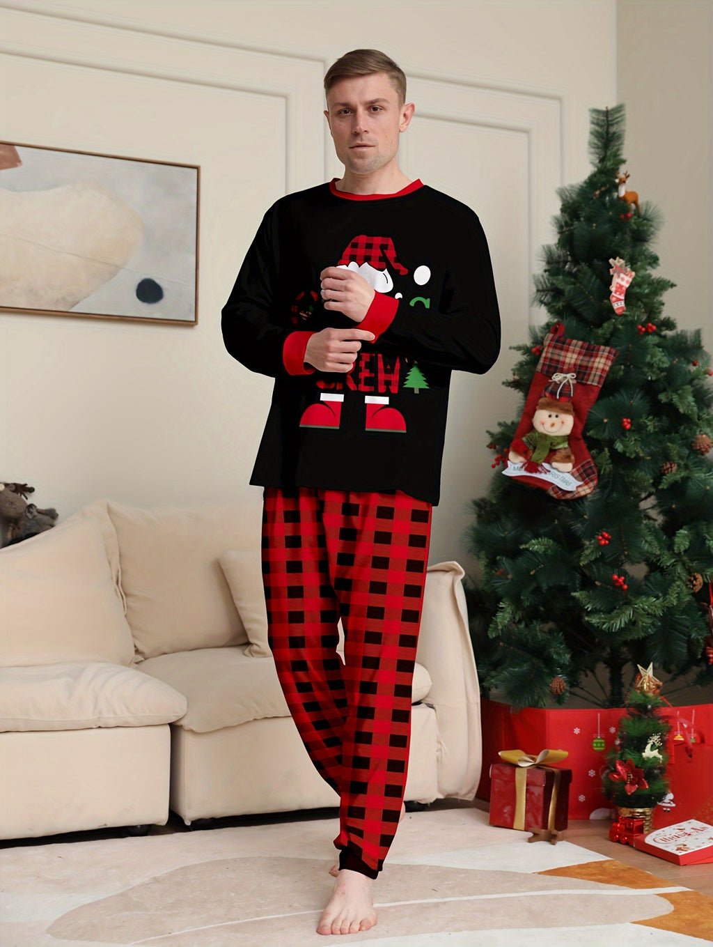 Men's Trendy Casual Christmas Pajamas Sets
