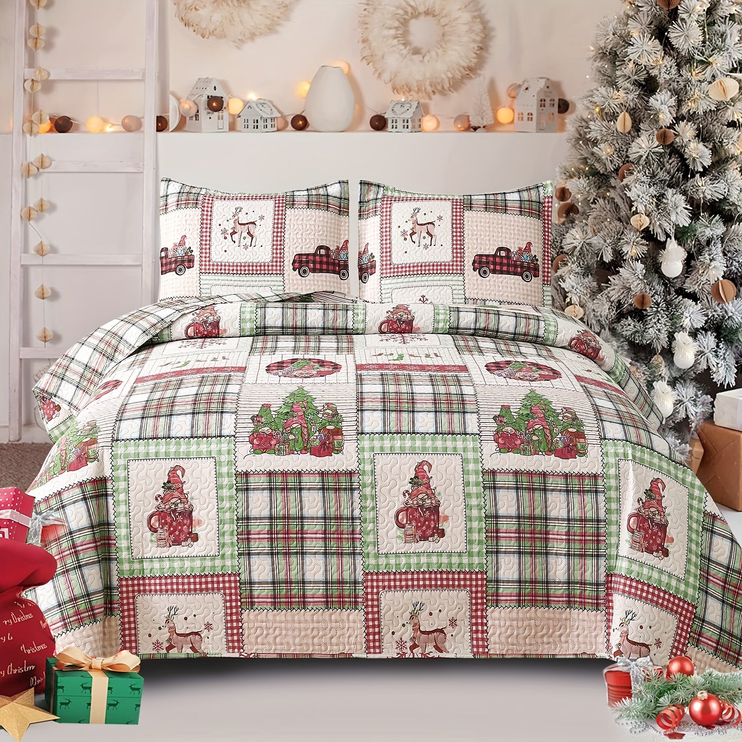 3pcs Christmas  Bedding Set