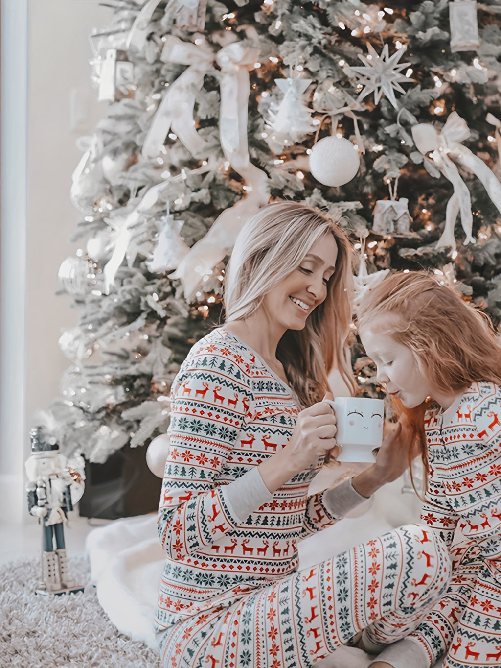 2Pcs Set Christmas Pajamas for Women