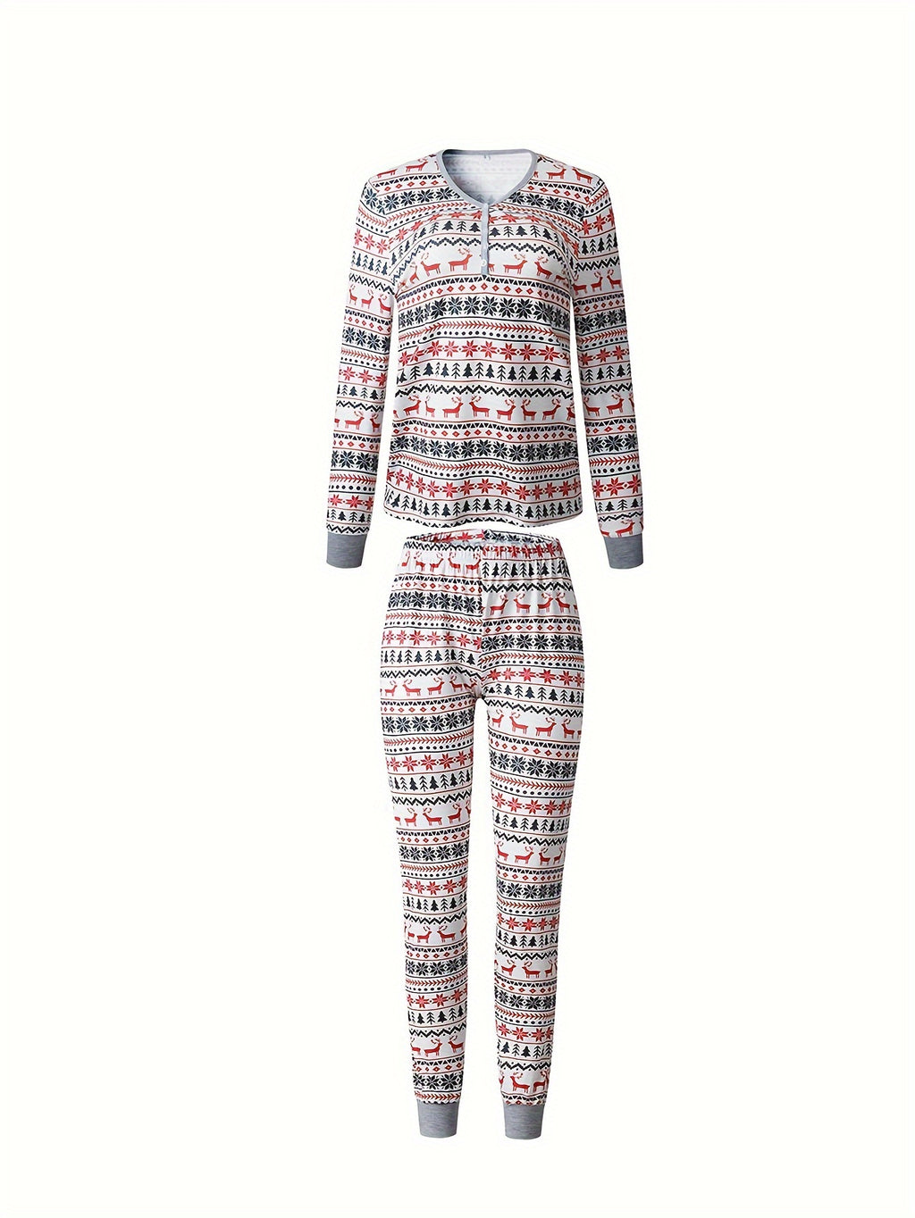 2Pcs Set Christmas Pajamas for Women