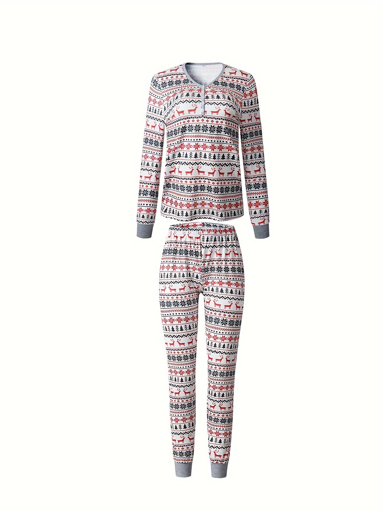 2Pcs Set Christmas Pajamas for Women