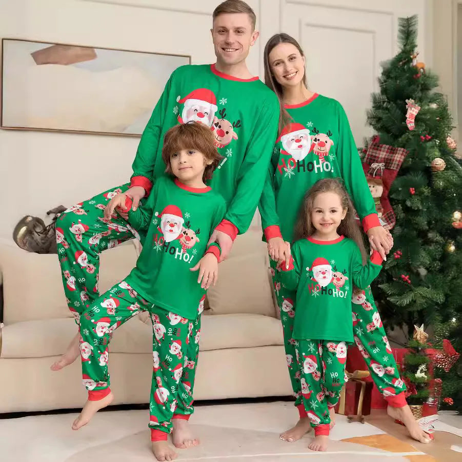 Christmas Pajamas Printed Xmas Family