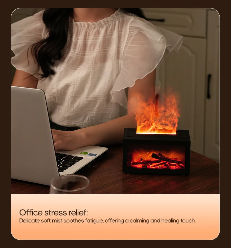 Mini Flame Fireplace Diffuser 140ml