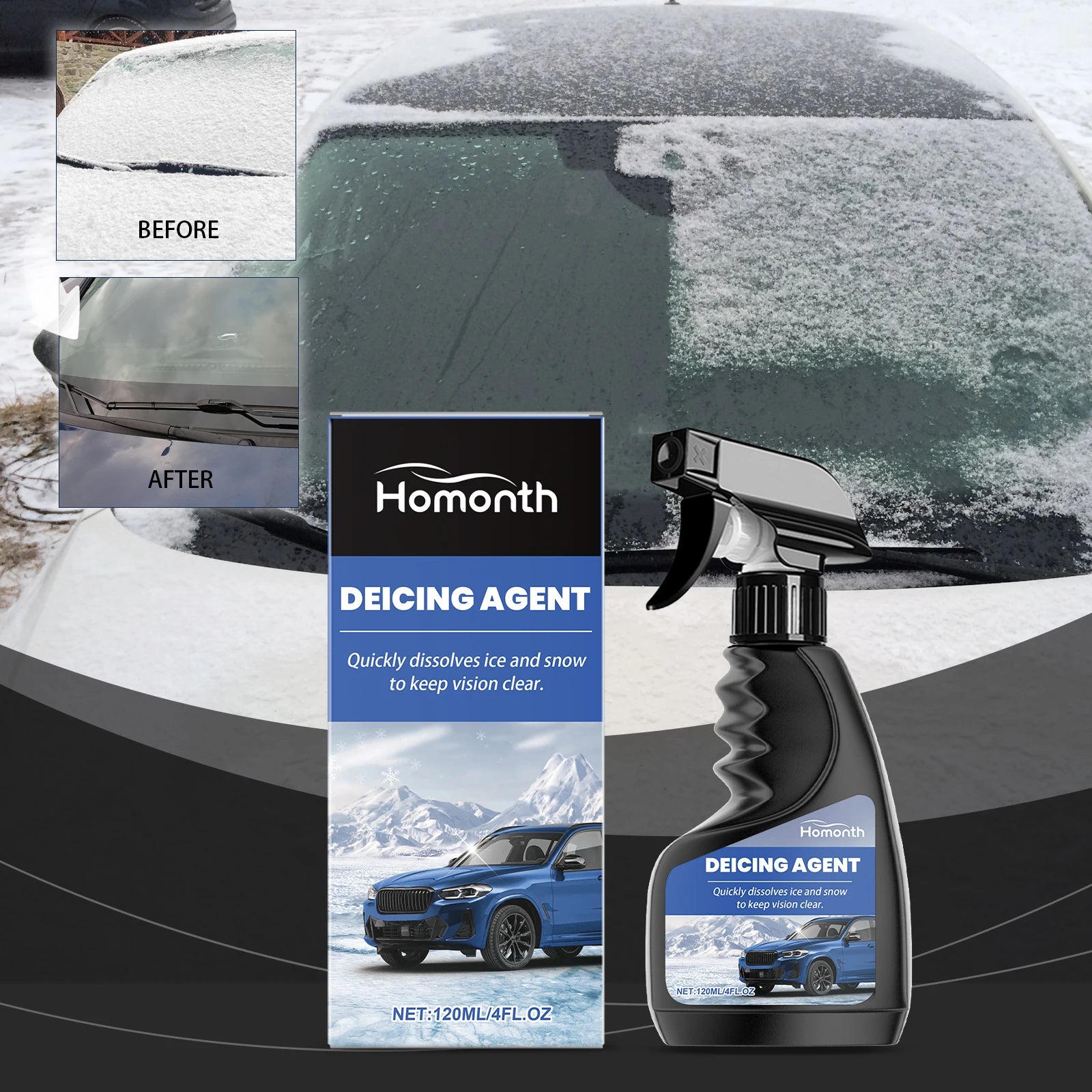 Windshield Defroster Spray Instant