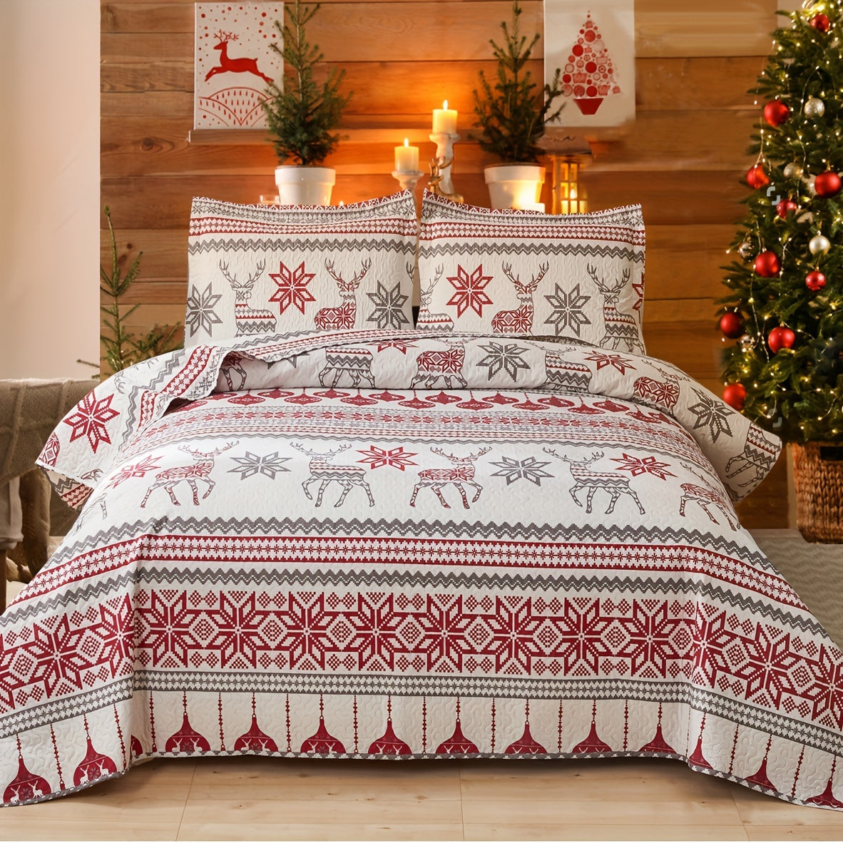 3pcs Christmas  Bedding Set