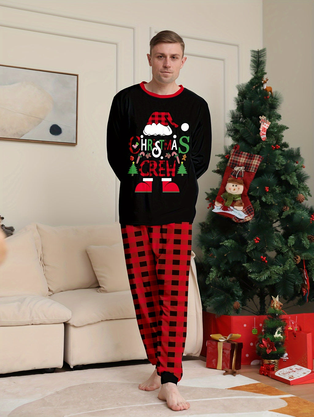 Men's Trendy Casual Christmas Pajamas Sets