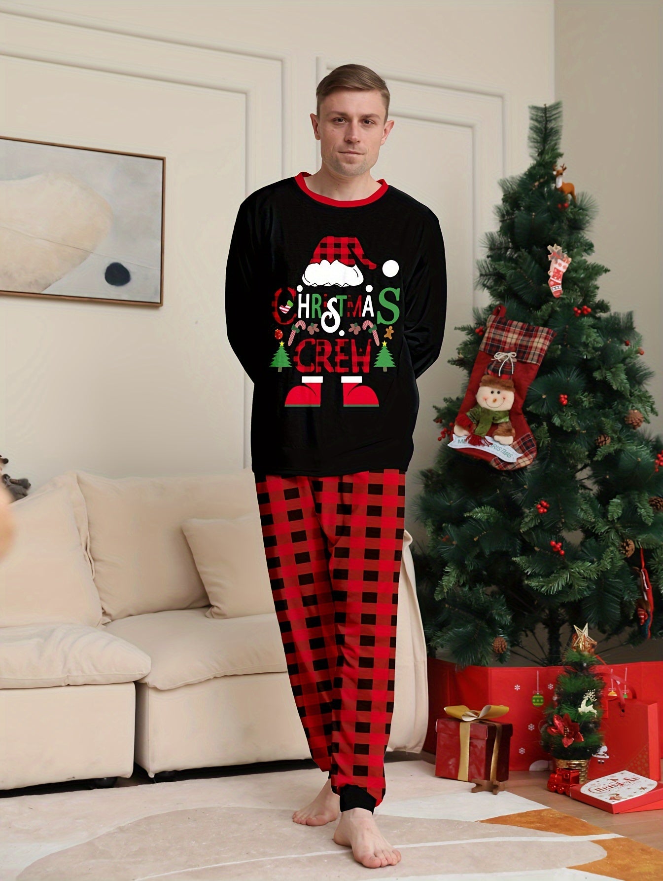 Men's Trendy Casual Christmas Pajamas Sets
