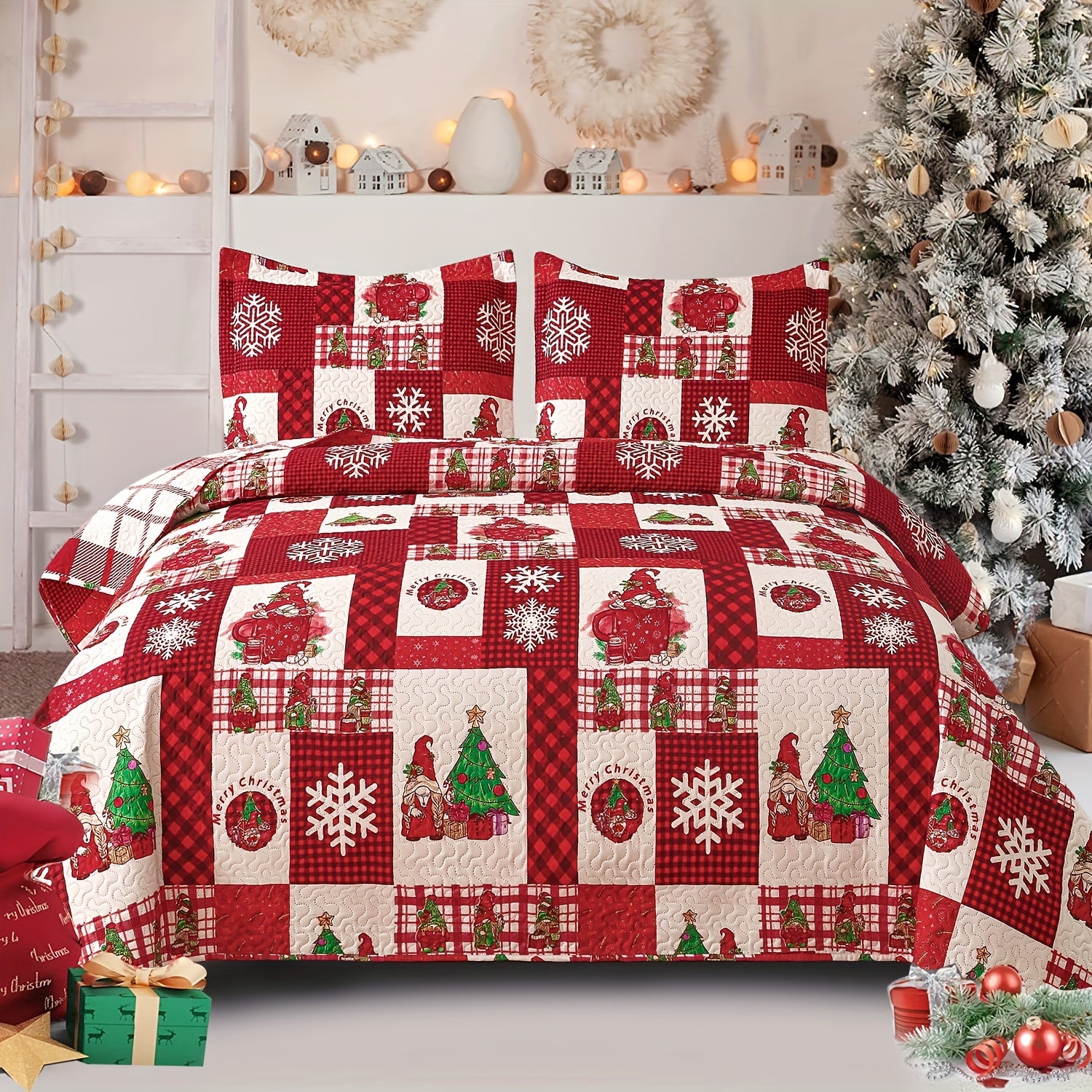 3pcs Christmas  Bedding Set